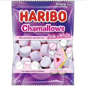 Haribo Chamallows Marshmallow Non Veg Pink & White