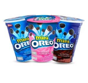 Mini Oreo Vanilla Biscuit 58g – Bite-Sized Chocolate Cookies with Vanilla Cream