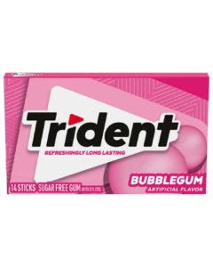 Trident Sugar Free Bubble Gum | Long Lasting Bubble Gum Flavor