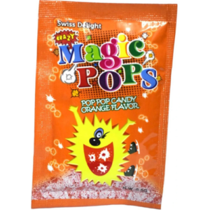 Magic Pops Orange Candy 40 PCS | Fizzy Orange Popping Candy