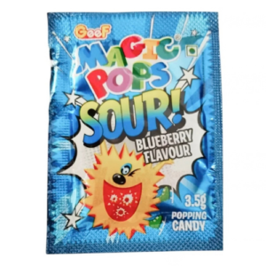 Magic Pops Blueberry Candy 40 PCS | Fizzy Blueberry Popping Candy