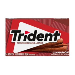 Trident Sugar Free Cinnamon Chewing Gum | Long Lasting Flavor
